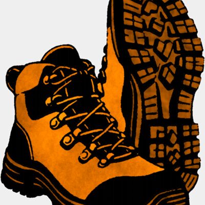 Oddly Pixelated Orange Boots Thumbnail